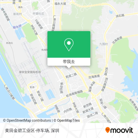 黄田金碧工业区-停车场地图