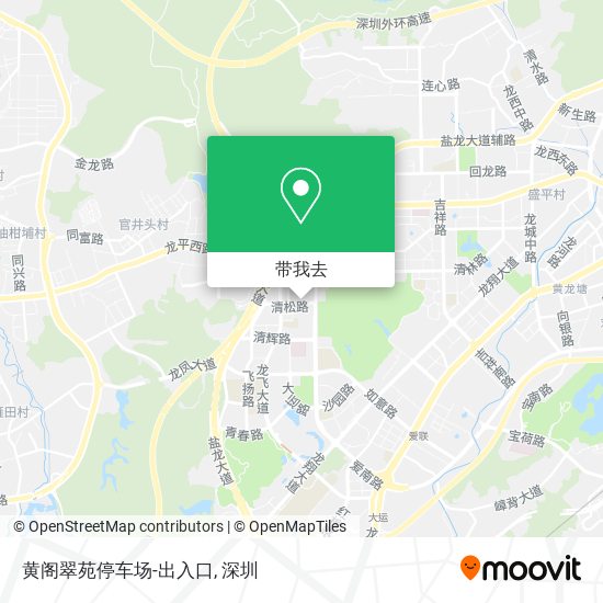 黄阁翠苑停车场-出入口地图