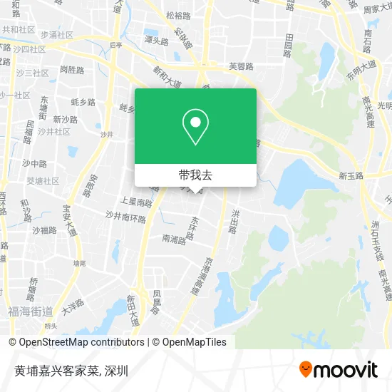 黄埔嘉兴客家菜地图