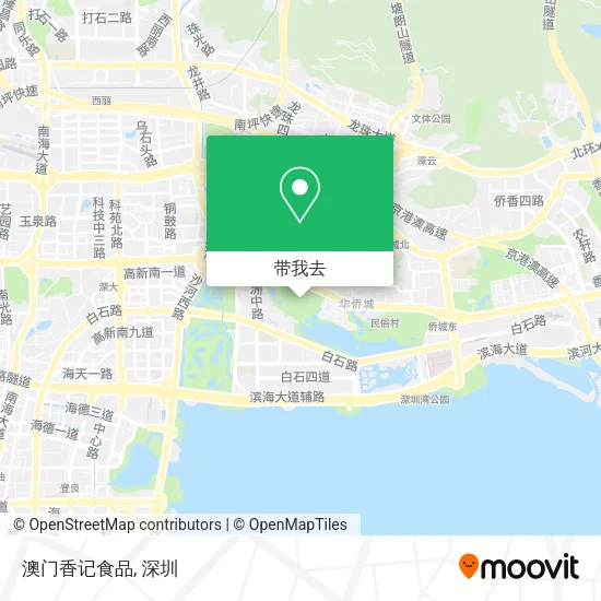 澳门香记食品地图