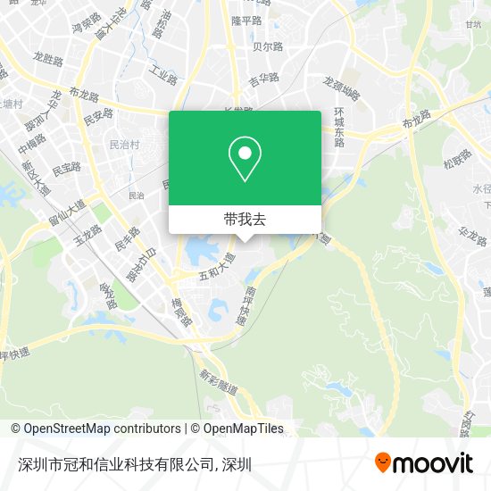 深圳市冠和信业科技有限公司地图