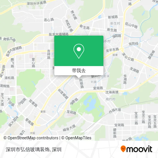 深圳市弘信玻璃装饰地图