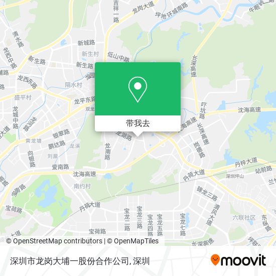 深圳市龙岗大埔一股份合作公司地图