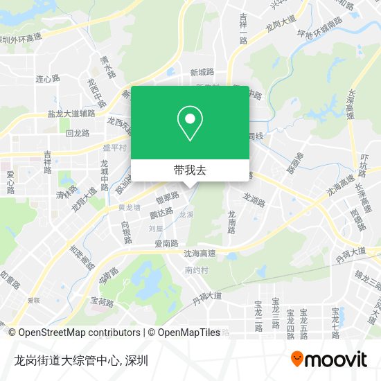 龙岗街道大综管中心地图