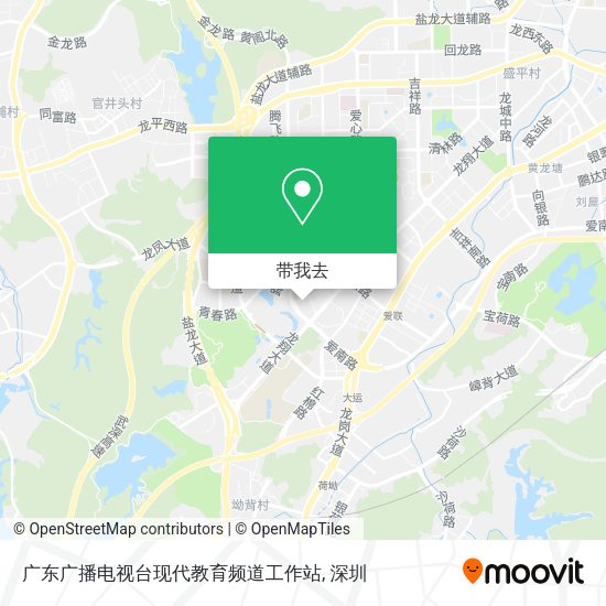 广东广播电视台现代教育频道工作站地图