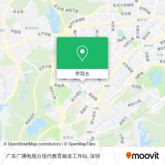 广东广播电视台现代教育频道工作站地图
