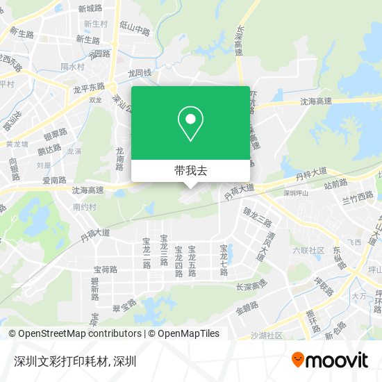 深圳文彩打印耗材地图