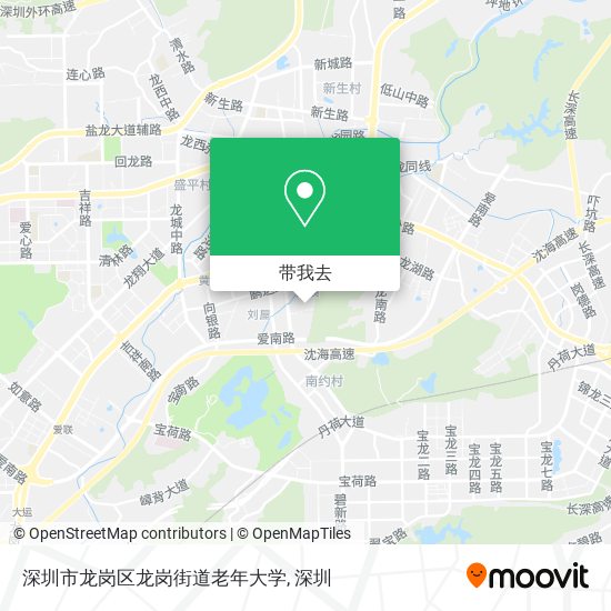 深圳市龙岗区龙岗街道老年大学地图
