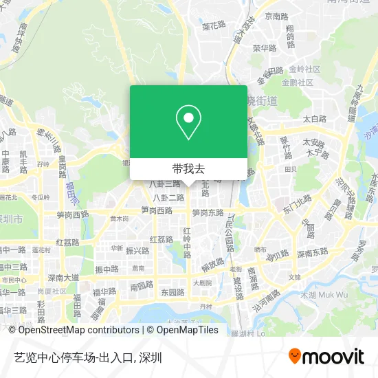 艺览中心停车场-出入口地图