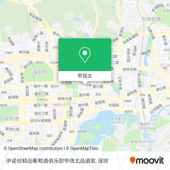 伊诺丝精品葡萄酒俱乐部华强北品酒室地图