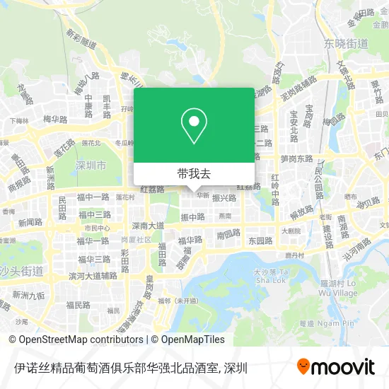 伊诺丝精品葡萄酒俱乐部华强北品酒室地图