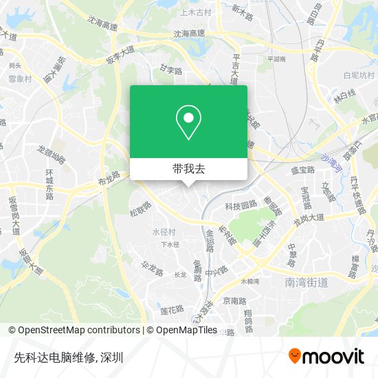 先科达电脑维修地图