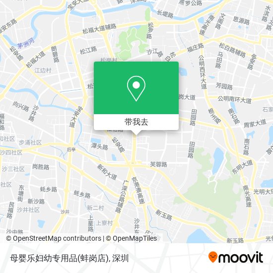 母婴乐妇幼专用品(蚌岗店)地图