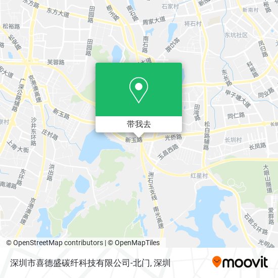 深圳市喜德盛碳纤科技有限公司-北门地图