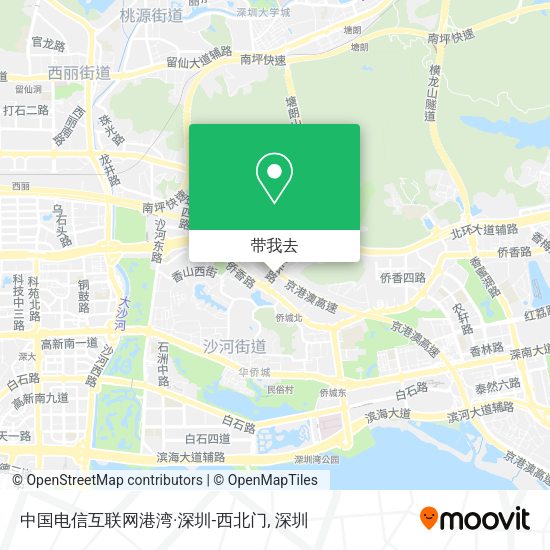 中国电信互联网港湾·深圳-西北门地图