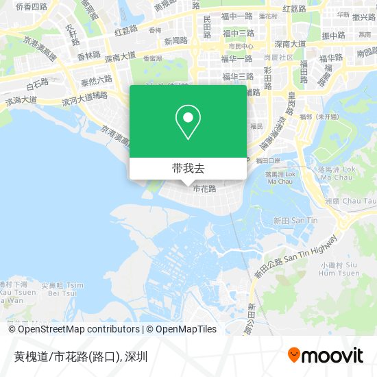 黄槐道/市花路(路口)地图