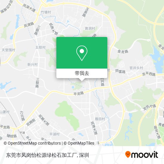 东莞市凤岗怡松源绿松石加工厂地图