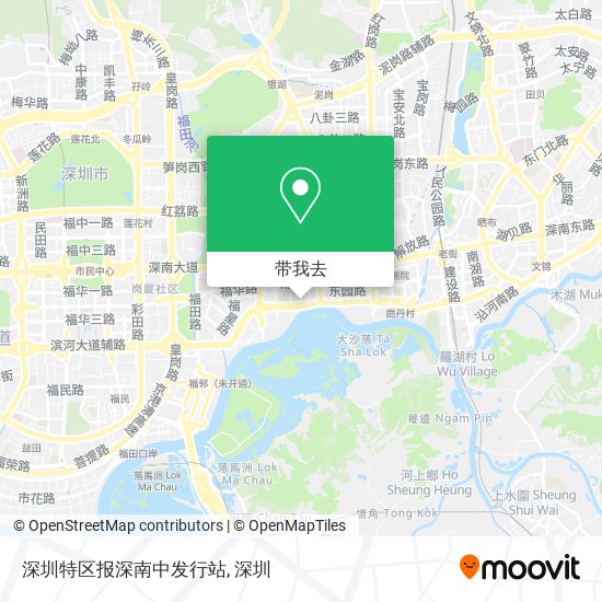 深圳特区报深南中发行站地图