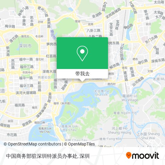 中国商务部驻深圳特派员办事处地图