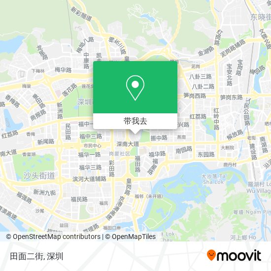 田面二街地图