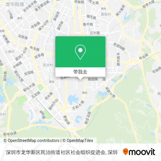 深圳市龙华新区民治街道社区社会组织促进会地图
