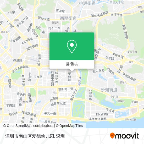 深圳市南山区爱德幼儿园地图