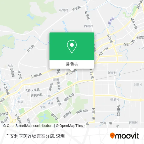 广安利医药连锁康泰分店地图