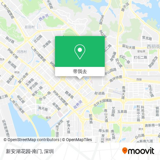 新安湖花园-南门地图