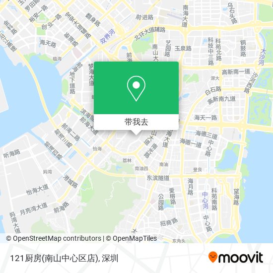 121厨房(南山中心区店)地图