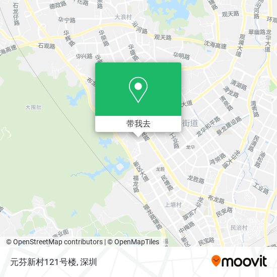 元芬新村121号楼地图