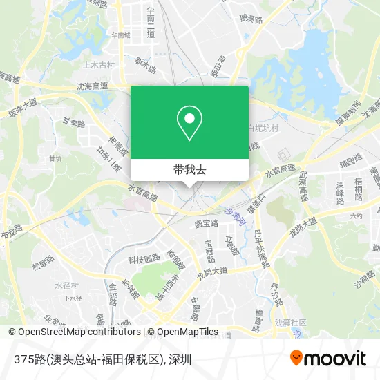 375路(澳头总站-福田保税区)地图