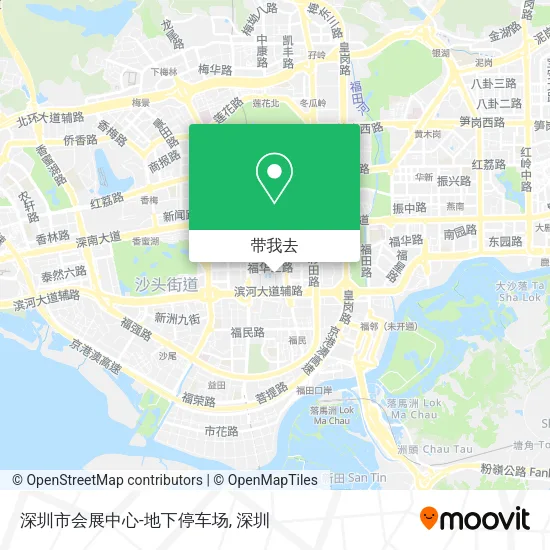 深圳市会展中心-地下停车场地图