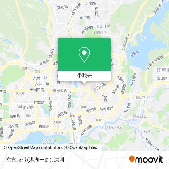京富茶业(洪湖一街)地图