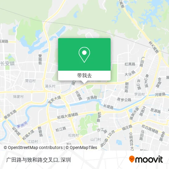 广田路与致和路交叉口地图