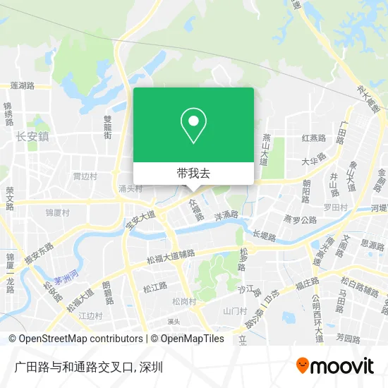 广田路与和通路交叉口地图