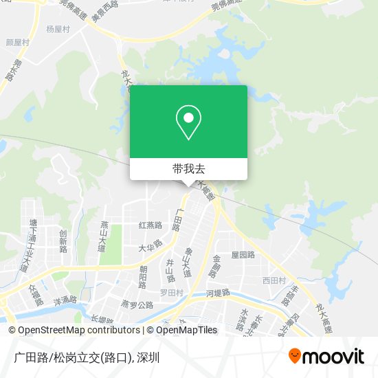 广田路/松岗立交(路口)地图