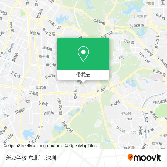 新城学校-东北门地图