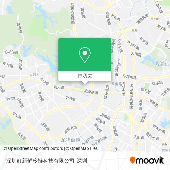 深圳好新鲜冷链科技有限公司地图