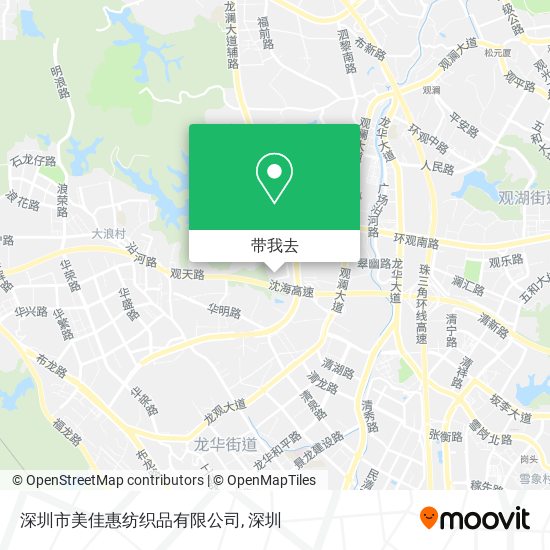 深圳市美佳惠纺织品有限公司地图