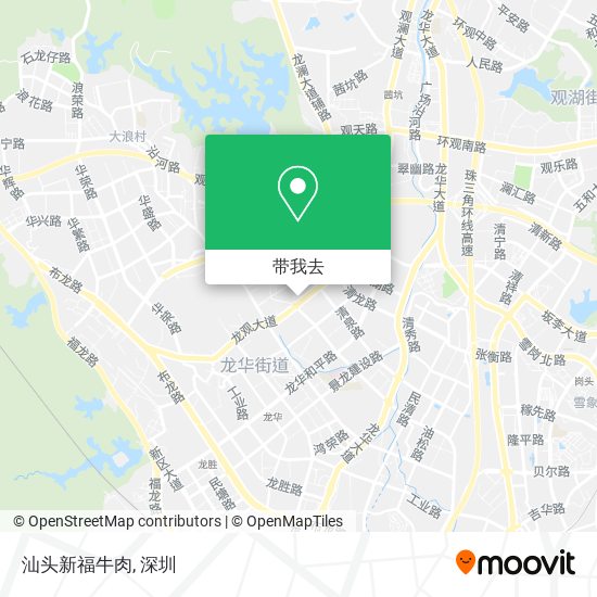 汕头新福牛肉地图