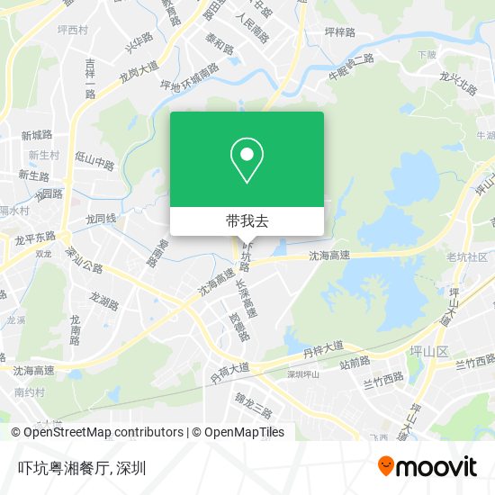 吓坑粤湘餐厅地图