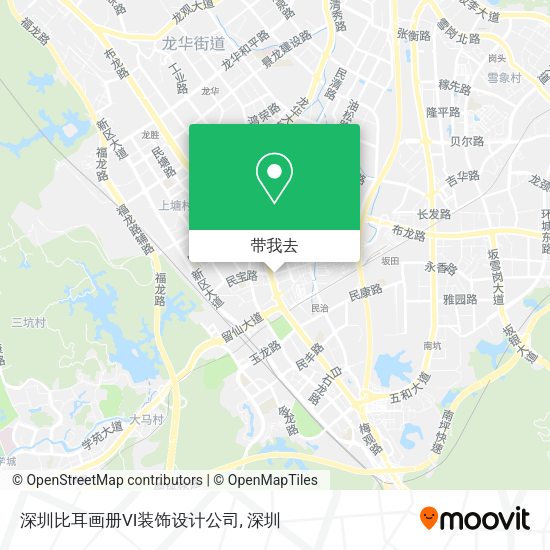 深圳比耳画册VI装饰设计公司地图