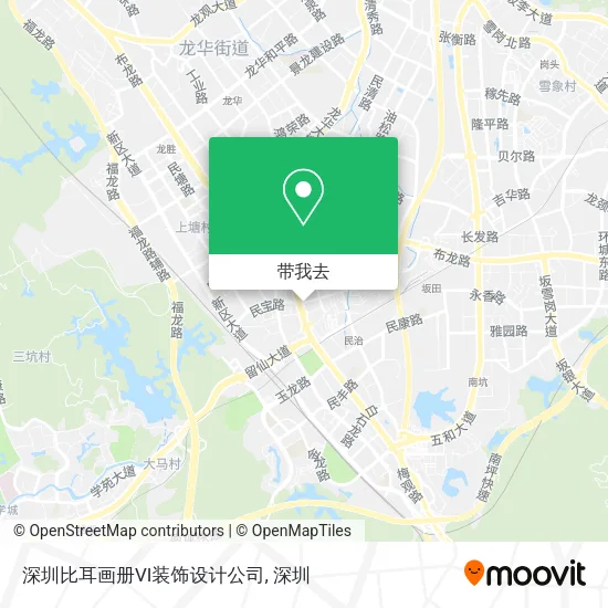 深圳比耳画册VI装饰设计公司地图
