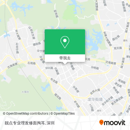 靓点专业理发修面掏耳地图