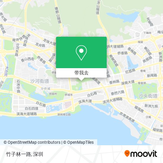 竹子林一路地图