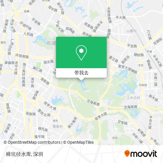 樟坑径水库地图