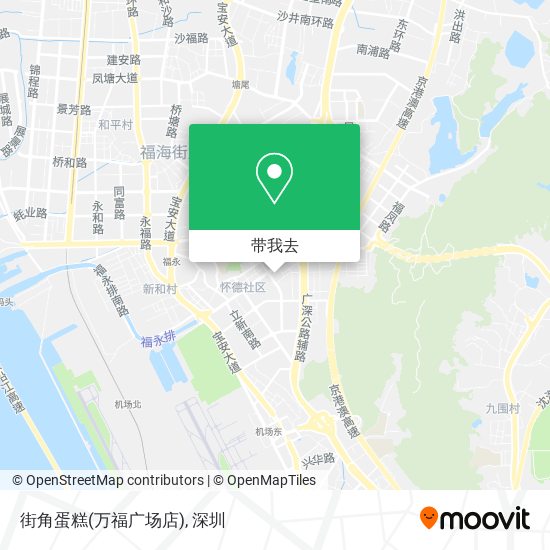 街角蛋糕(万福广场店)地图