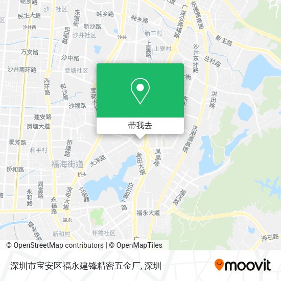 深圳市宝安区福永建锋精密五金厂地图