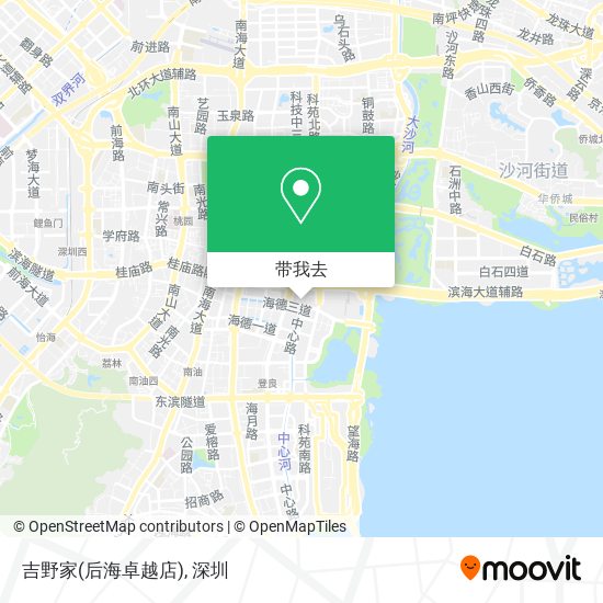 吉野家(后海卓越店)地图