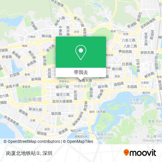 岗厦北地铁站①地图
